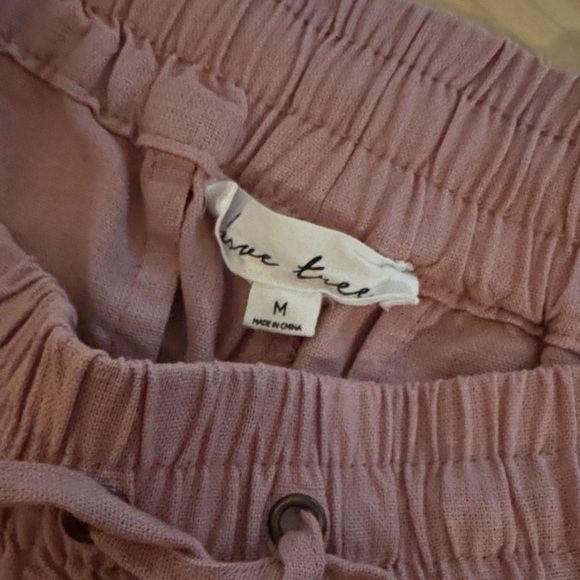 Love Tree Mauve High Waist Shorts - Picture 2 of 3